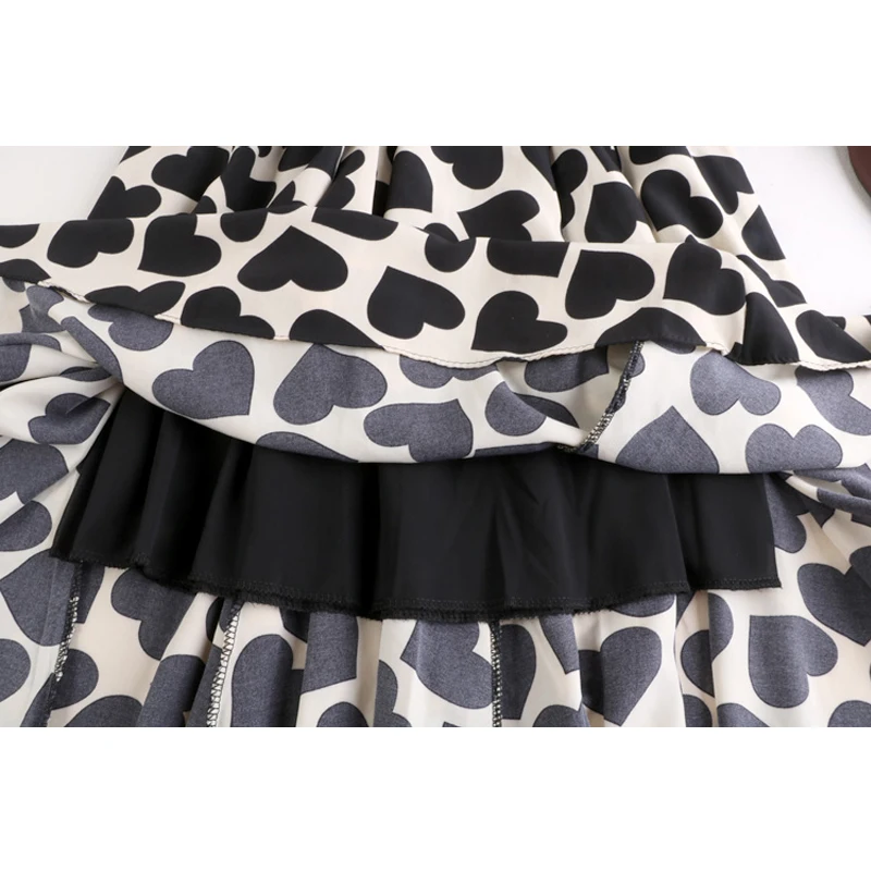 Юбка Женская приталенная длинная в форме сердца Повседневная Свободная