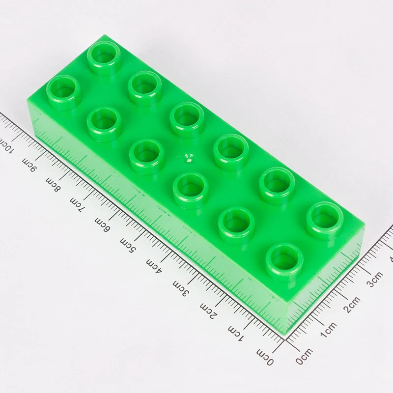 Большие размеры строительные блоки 8 12 точек большие длинный кирпич красочные