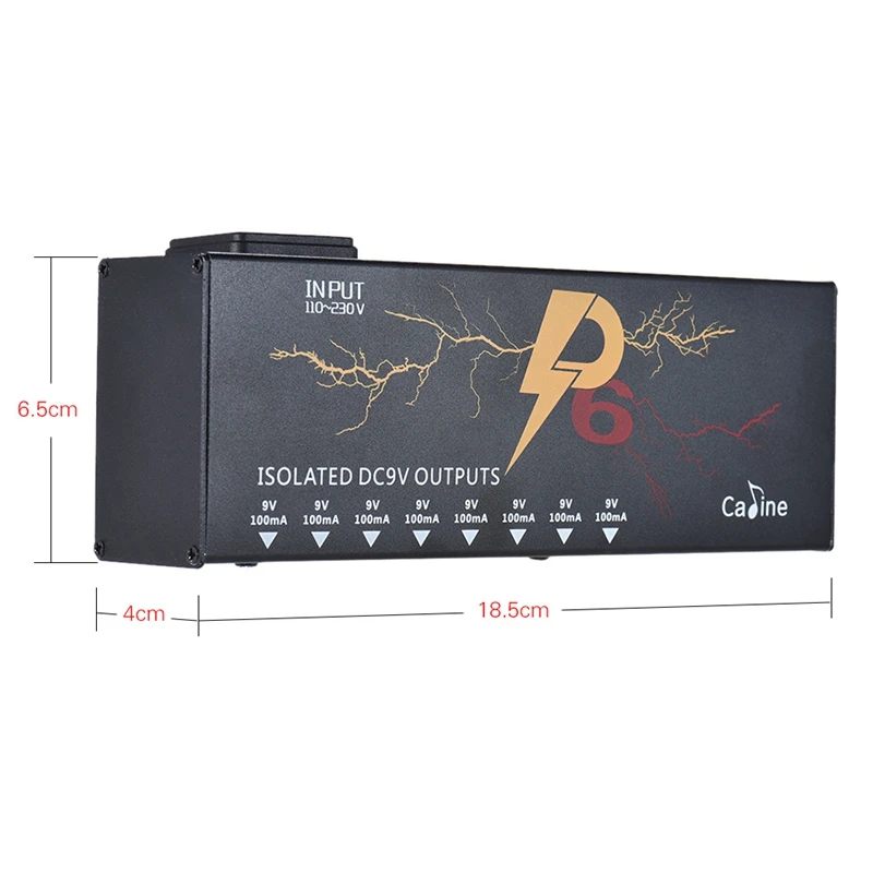 Блок питания для гитарных эффектов Caline P6 8 изолированных выходов постоянного