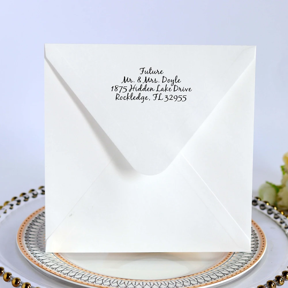 Конверт цвета слоновой кости для свадебных приглашений индивидуальный принт 50