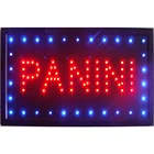 CHENXI led panini еда Пицца открытый магазин бизнес неоновый свет вывеска Прямая продажа пользовательская графика 10x19 дюймов для помещений ультра яркий