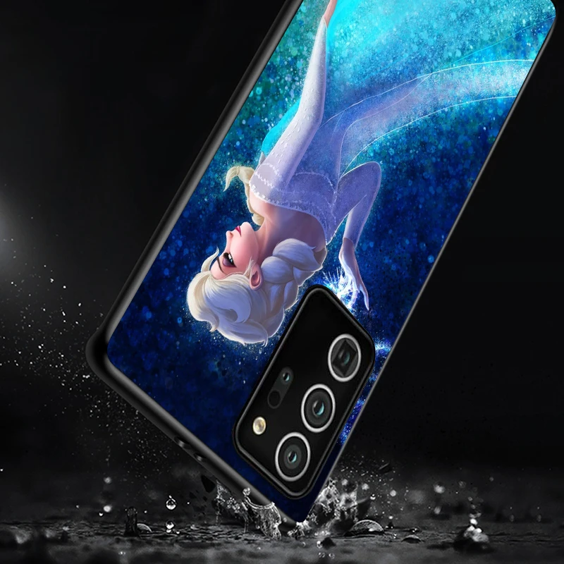

Disney Frozen Art Shockproof Cover for Samsung Galaxy S21 S20 FE Ultra Lite S10 5G S10E S9 S8 Plus Black Phone Case