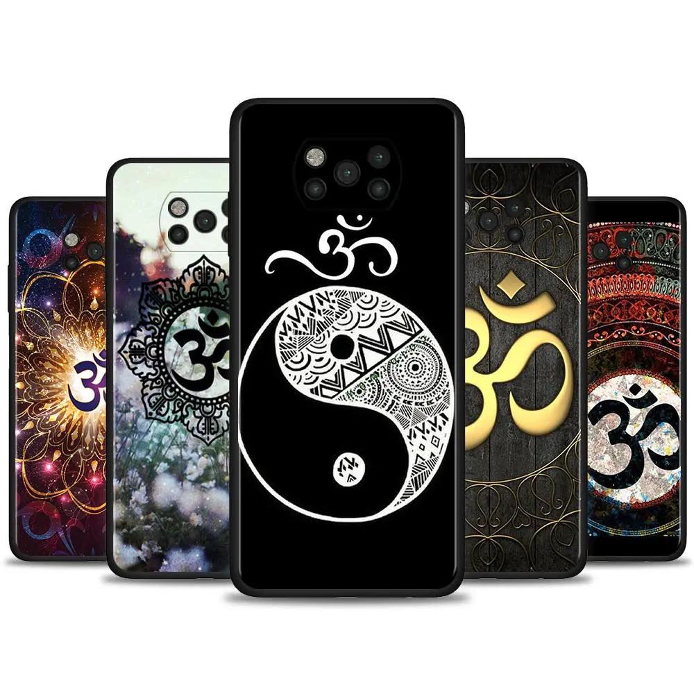 Чехол для Xiaomi Poco X3 NFC F3 GT M3 pro F1 Mi Civi 10T 9T Note 10 10Lite 11T Pro Fundas Aum Om Yoga | Мобильные телефоны