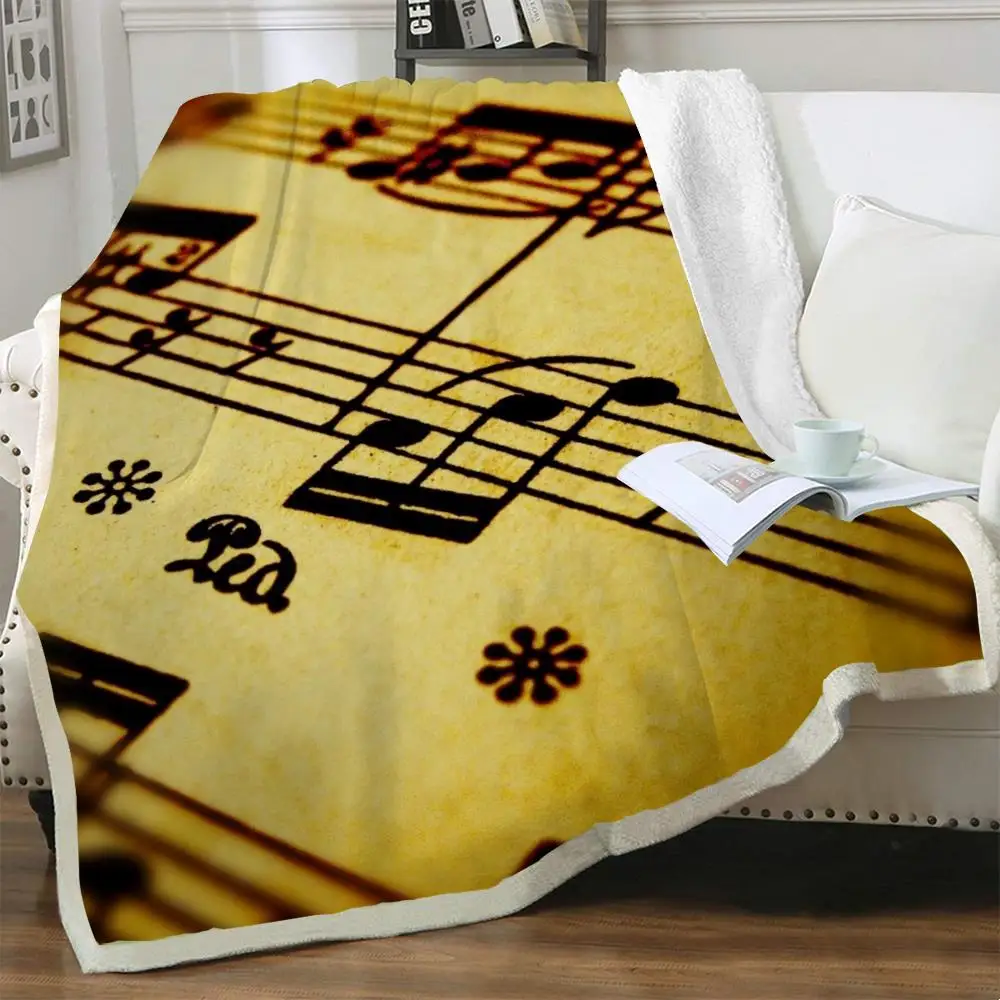 

NKNK музыкальные одеяла, праздвечерние чное тонкое одеяло, ретро постельное белье с 3D принтом, одеяло из шерпы, модное винтажное зимнее одеяло...