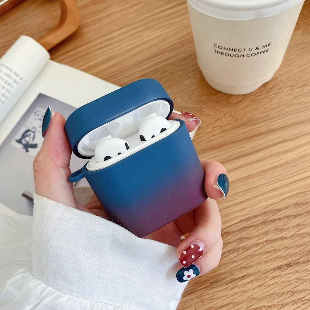 Gradient Earphone Case For Xiaomi MI Air 2 / 2s Hard PC Wireless Bluetooth Headset Protective Cover for Mi Air2s mi cover | Электроника