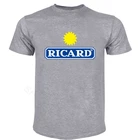 Летняя мужская футболка, Мужская футболка с коротким рукавом, рикардовая футболка унисекс, Женская хлопковая футболка, черная прямая поставка