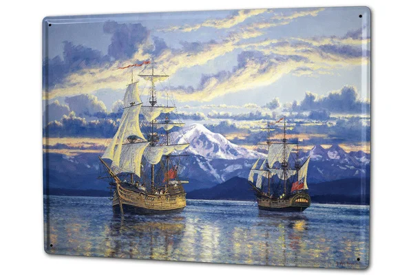 

Tin Sign Travel Wanderlust Fleet Lake Coffee Bar Decoration Home Decor