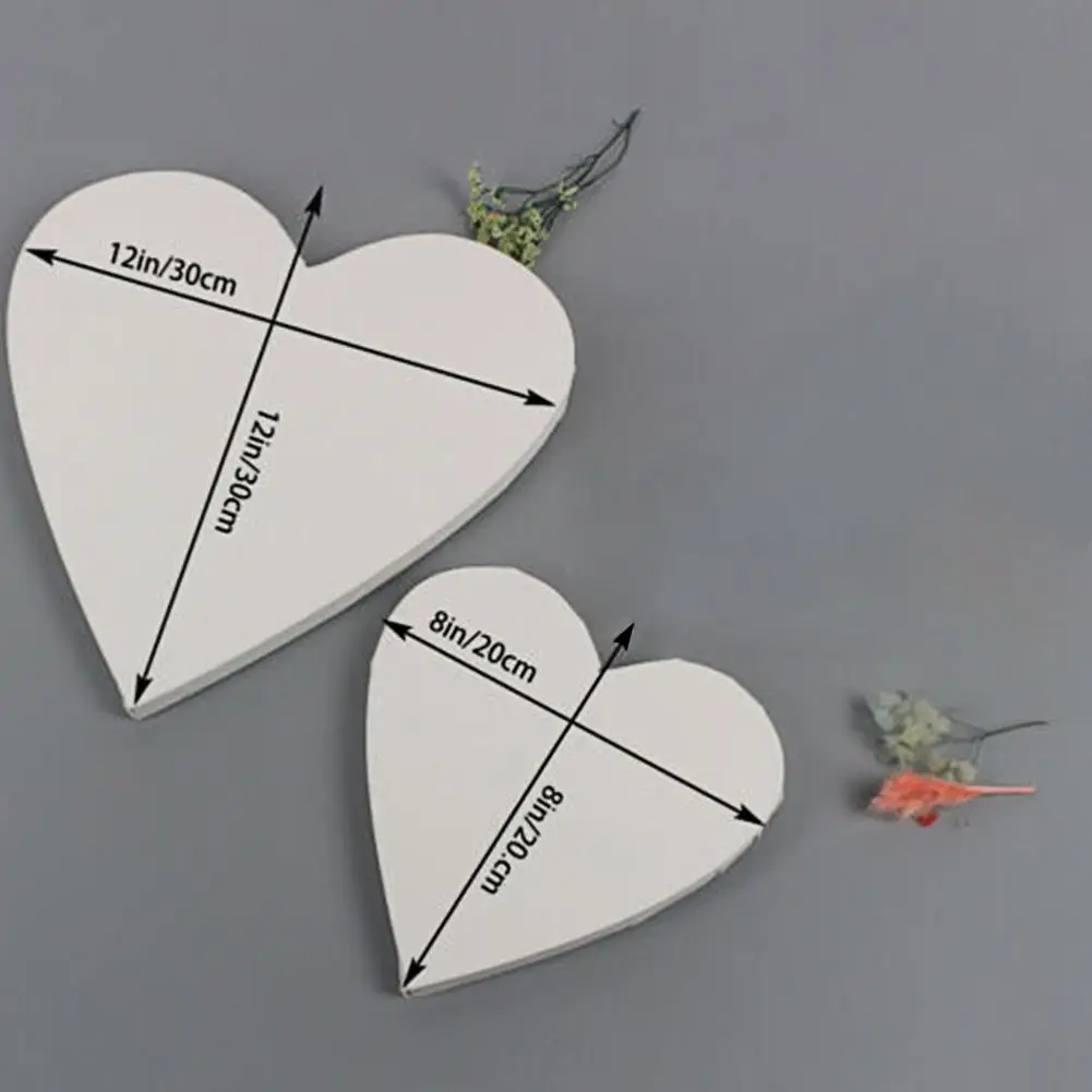 

Heart-shaped Cotton Wood Frame Watercolor Canvas Board Plate DIY Painting Crafts For Artist Canvas Acrylic Oil Painting Framed