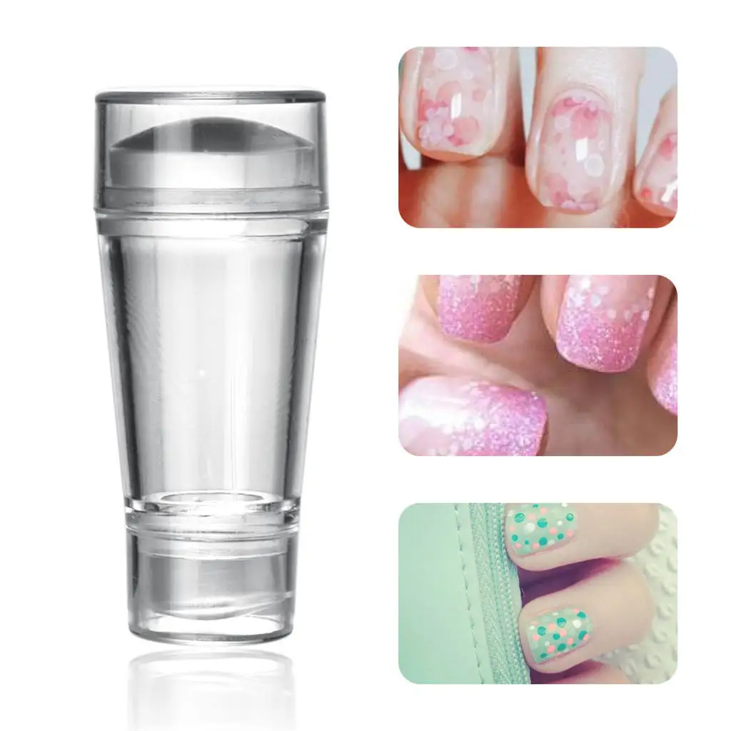 

Blesiya Manicures Silicone Head Nail Art Printing Stampers Transfer Scraper