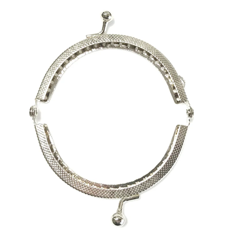 

Women Metal Purse Frame Ring Kiss Clasp Handle for Bag Handbag DIY Clasp Purse Frame Ring Arc-shaped Kiss Clasp Bag Accessories