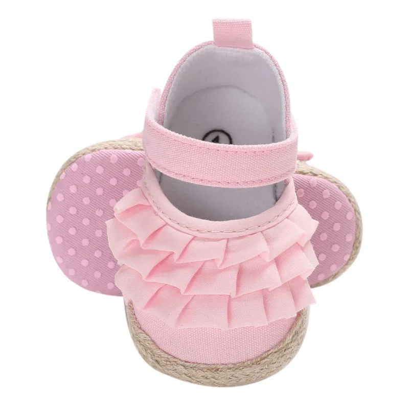 

Baby Shoes Girl Newborn Lotus Leaf Fun Ear Toddler Shoes The First Walker New Baby Girl Soft Bottom Princess Shoes