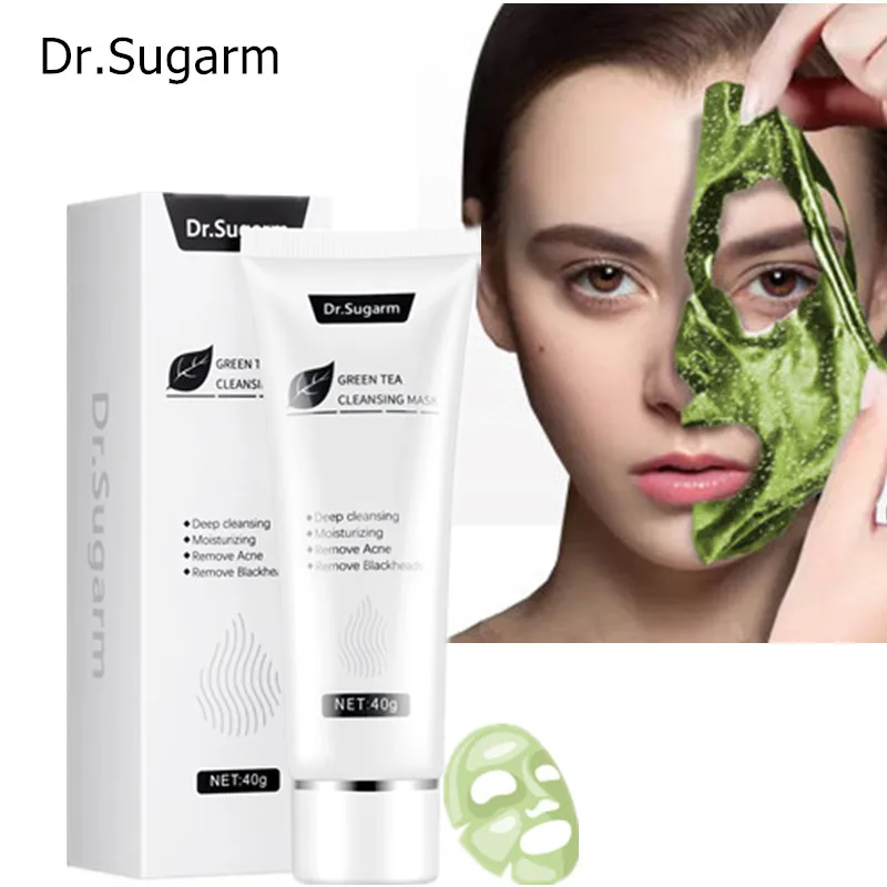 Dr.Sugarm Зелёный чай для удаления черных точек маска порошок ухода за кожей удалите