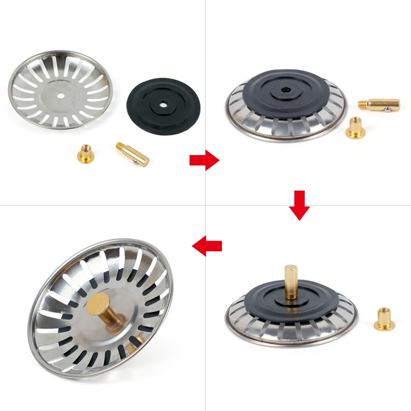 Принадлежности для столовой и кухни сливные фильтры из нержавеющей стали пробка