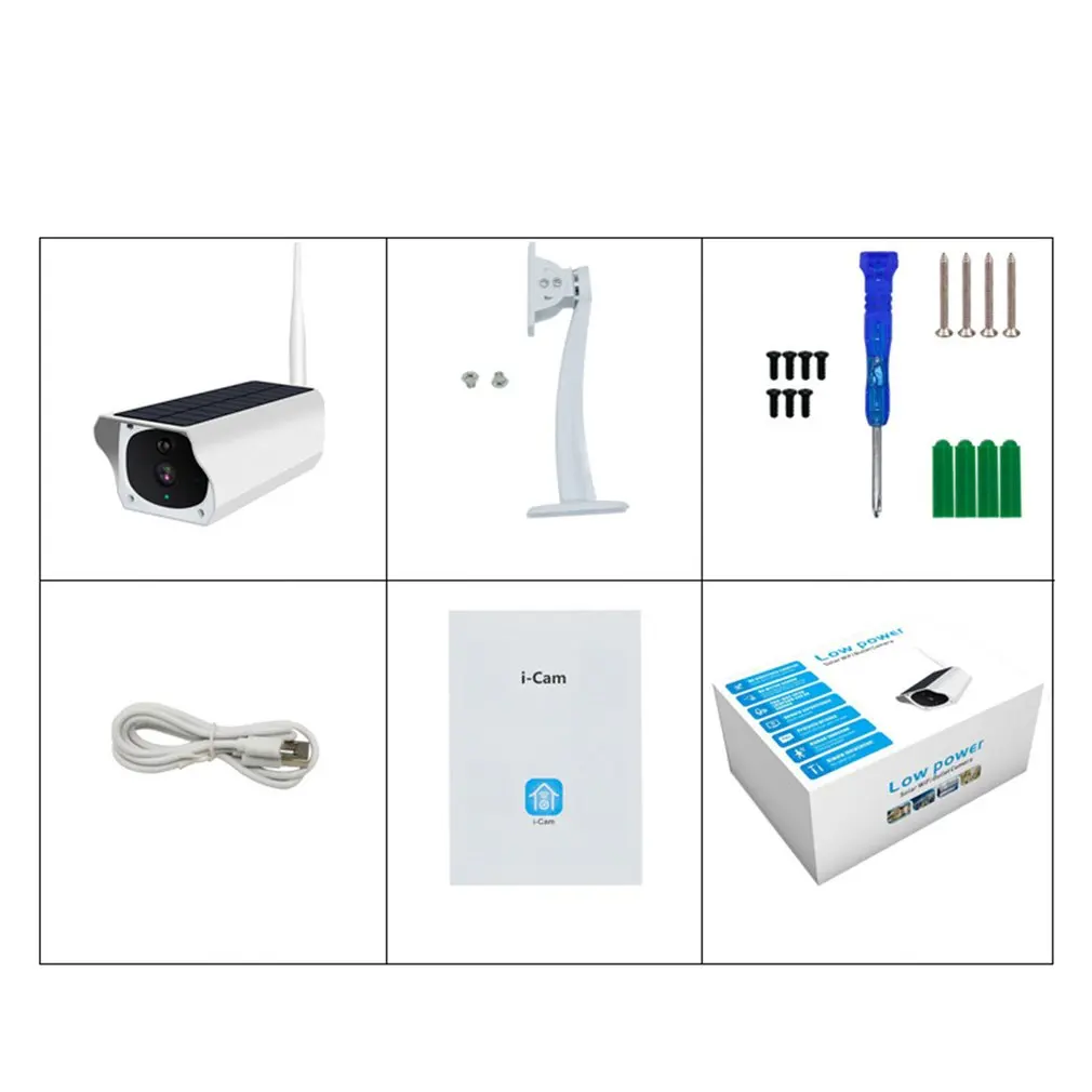 Беспроводная Hd Wi Fi Водонепроницаемая Солнечная камера HD CCTV наблюдения наружного
