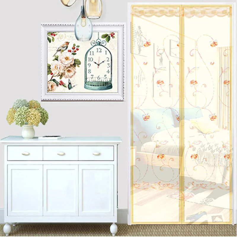 Вышивка противомоскитная занавес шифрование москитная сетка магнитная