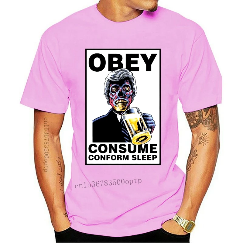 

New THEY LIVE CONSUME T SHIRT TOP SCI FI HORROR MOVIE FILM VINTAGE RETRO