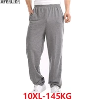 winter antumn men big sales sports pants big size 10xl 145kg elasticity cheap pants mens home pants straight trousers