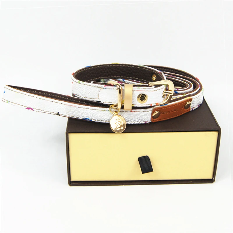 ПЭТ для ошейников собак и котов Цепочки ожерелья поводок автоматический