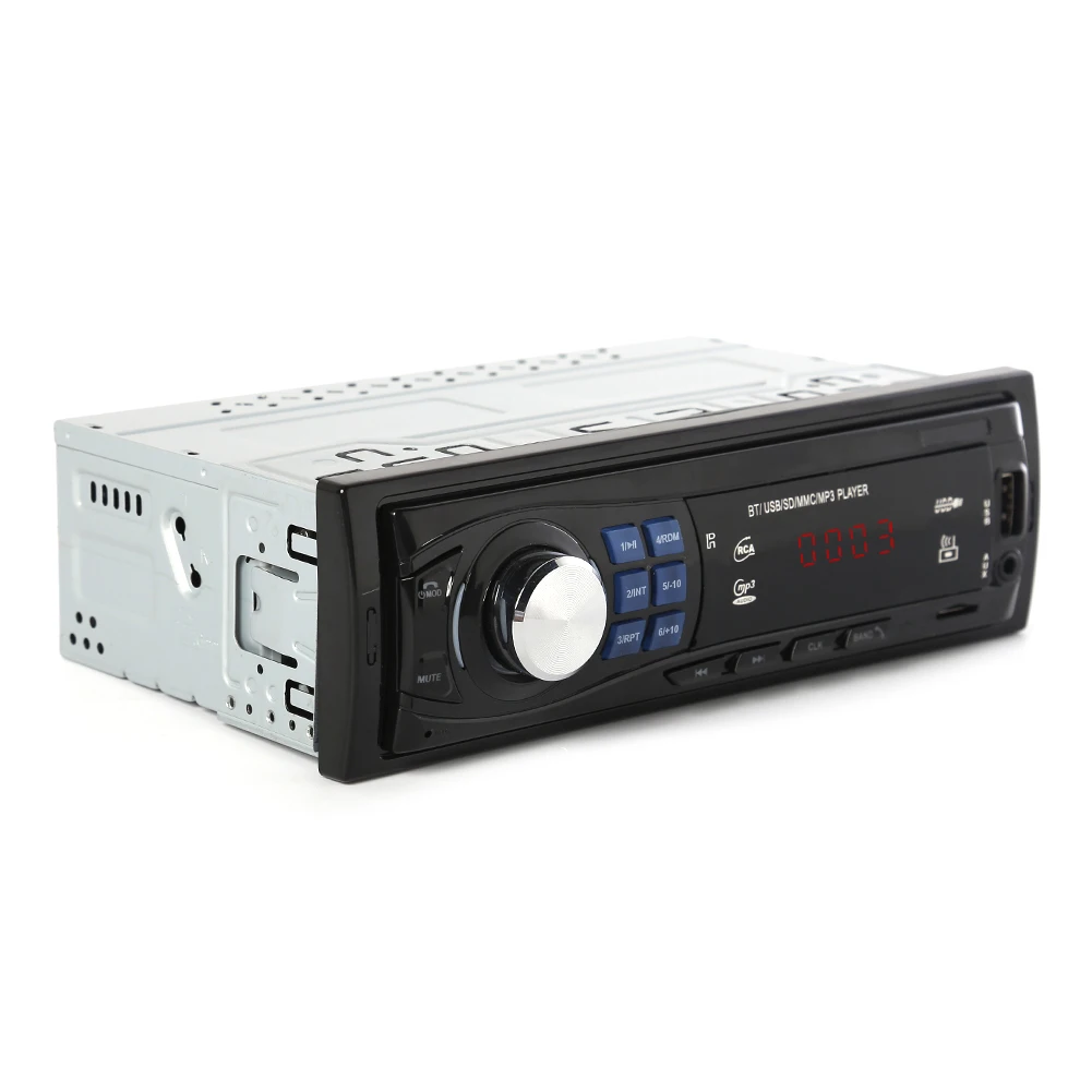 Car Radio Stereo Audio MP3 Player 12V In-dash Single 1 Din FM Receiver Aux Receiver USB Remote Control Autoradio