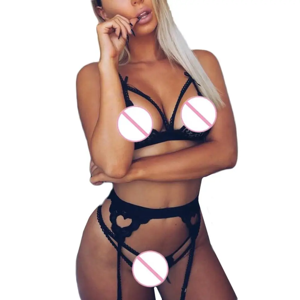 Сексуальное женское нижнее белье Seksi Babydoll пижамы кружевной бюстгальтер трусики Ropa sexi mujer набор набедренных повязок sujetador abierto N3
