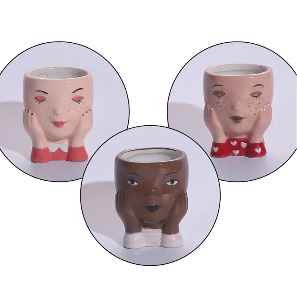 Художественный портрет растения ваза скульптура человеческое лицо семейный