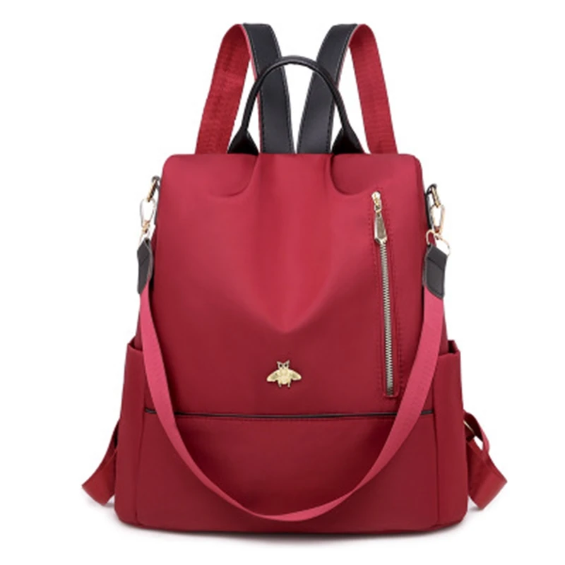 

Женский рюкзак из ткани Оксфорд, корейский рюкзак с защитой от кражи, универсальный рюкзак с одним плечом, школьная сумка для студентов двой...