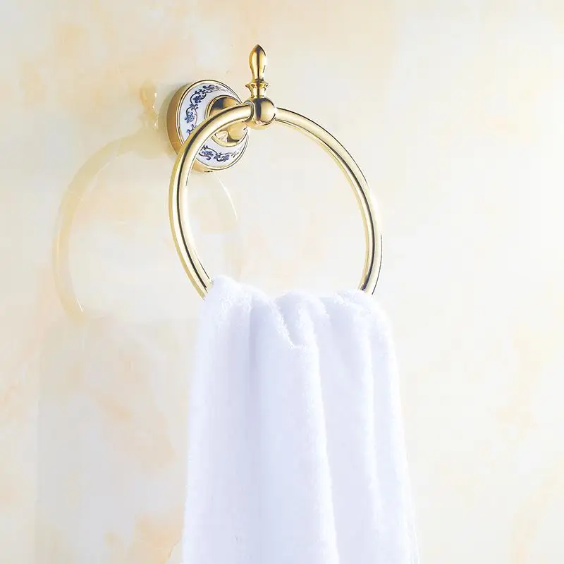 Настенная Полка для полотенец в европейском стиле|Кольца полотенец| |