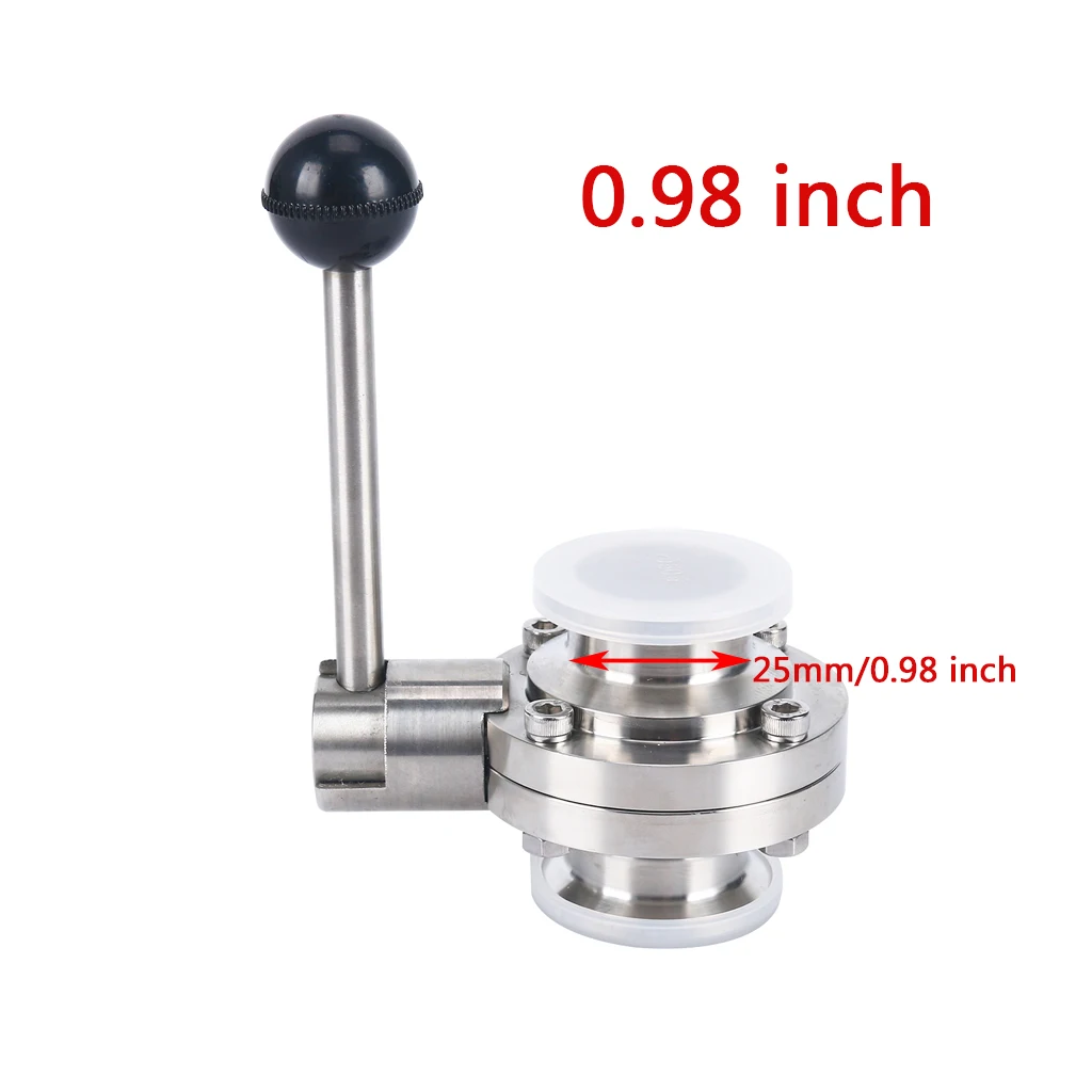 

25mm Tri Clamp Sanitary Butterfly Valve Stainless Steel for Pharmaceutical Chemical Industries