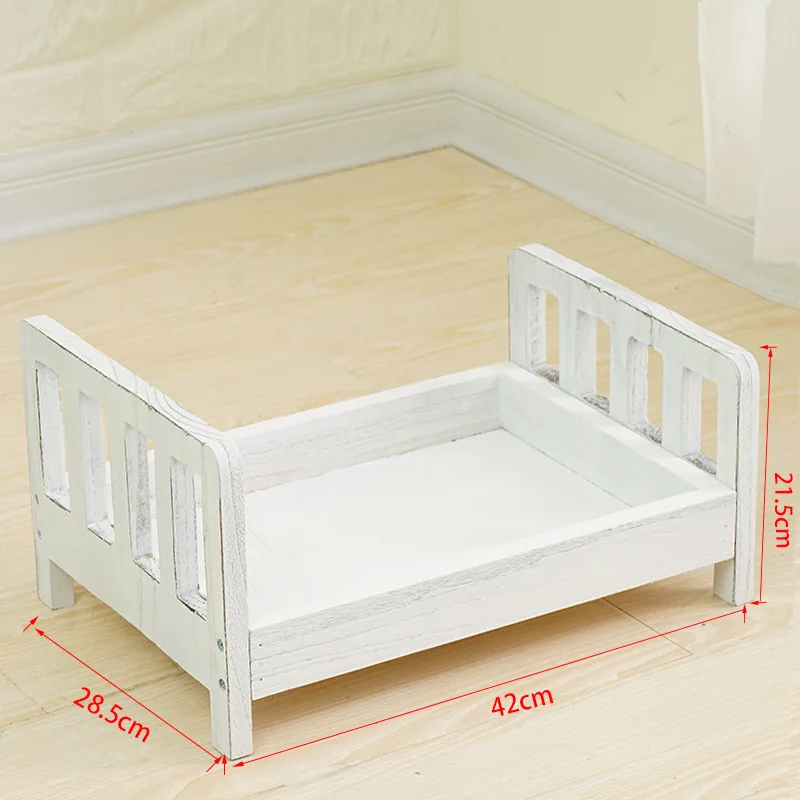 

42cm Retro Bed for Mini Silicone Reborn Baby Doll Toy Baby Photo Props Bed Newborn Photo Shoot Posing Sofa For Boys Girls Gifts