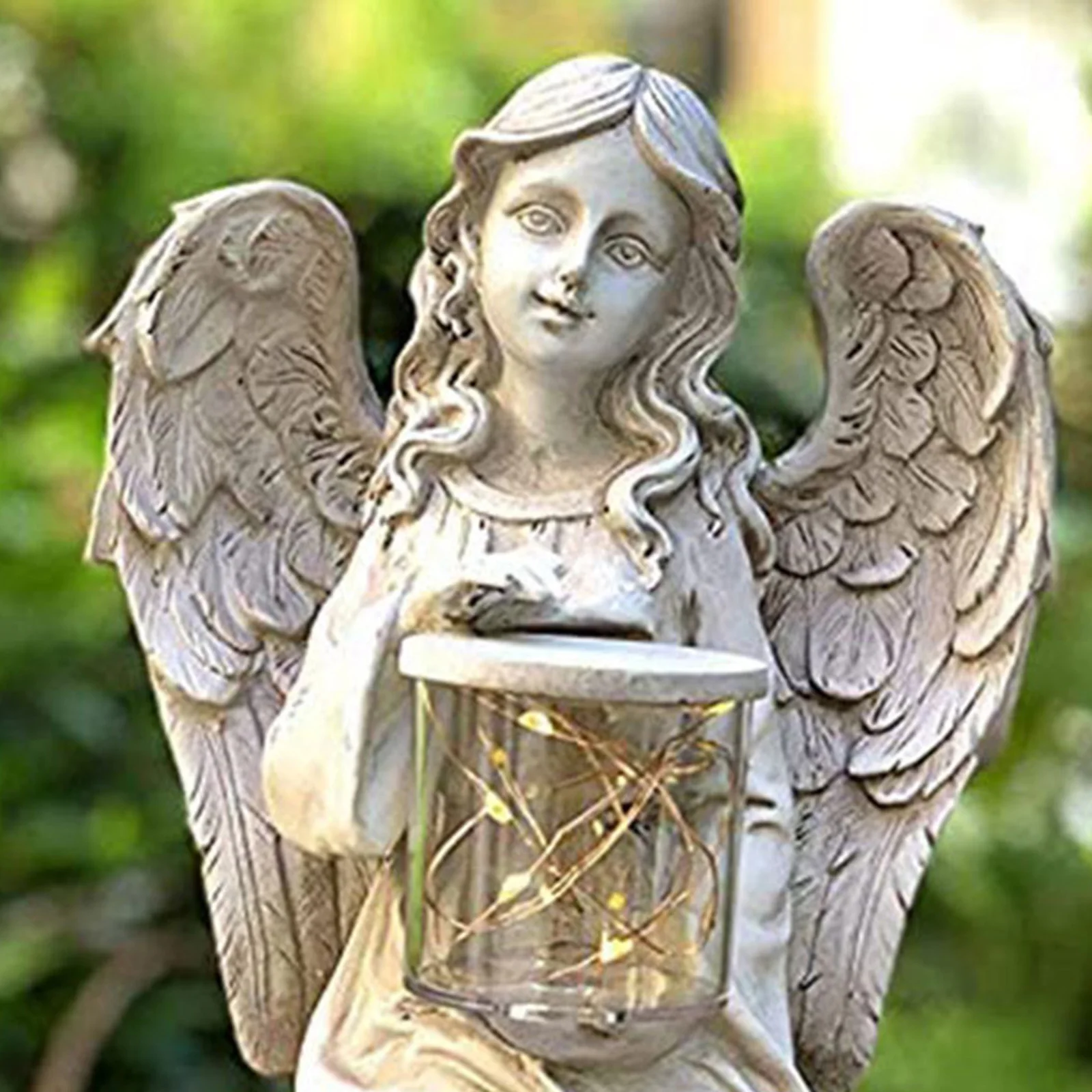 

Memorial Kneeling Angel Statue Vintage Indoor Outdoor Remembrance Home Yard Decoration Sculpture Decorative