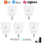 Смарт-розетка ZigBee, 16 А, с монитором питания и таймером