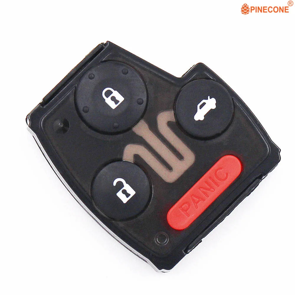 

PINECONE для Honda Accord Civic Cr-v Odyssey Pilot 3 + 1 кнопочный Автомобильный ключ сменный дистанционный брелок корпус