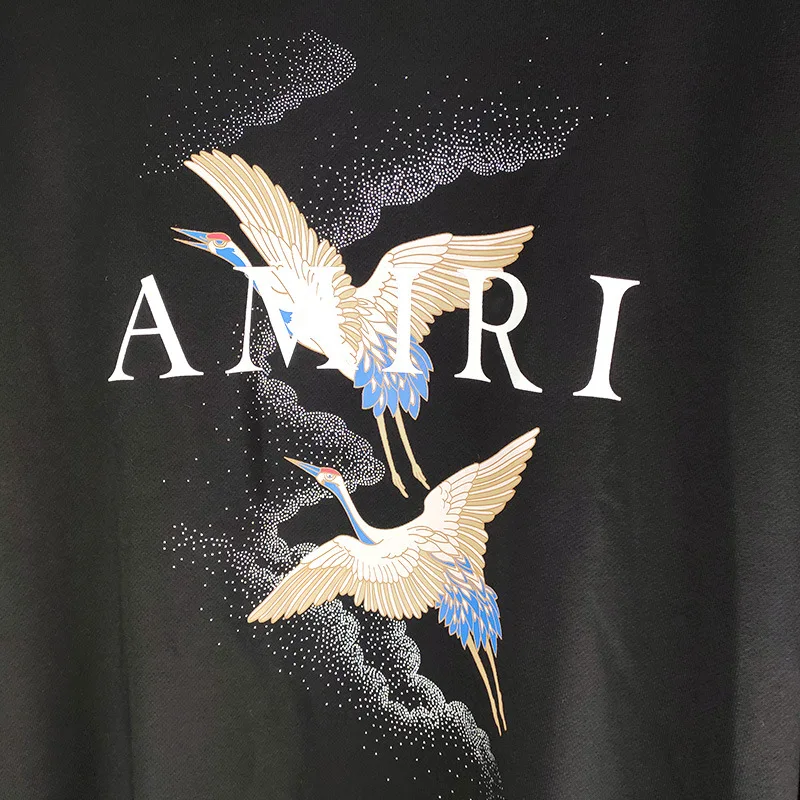 

Sweatshirts Unisex Crane Clouds Letters Printed Men's Top Male Streetwear Fashion Casual Hoodie