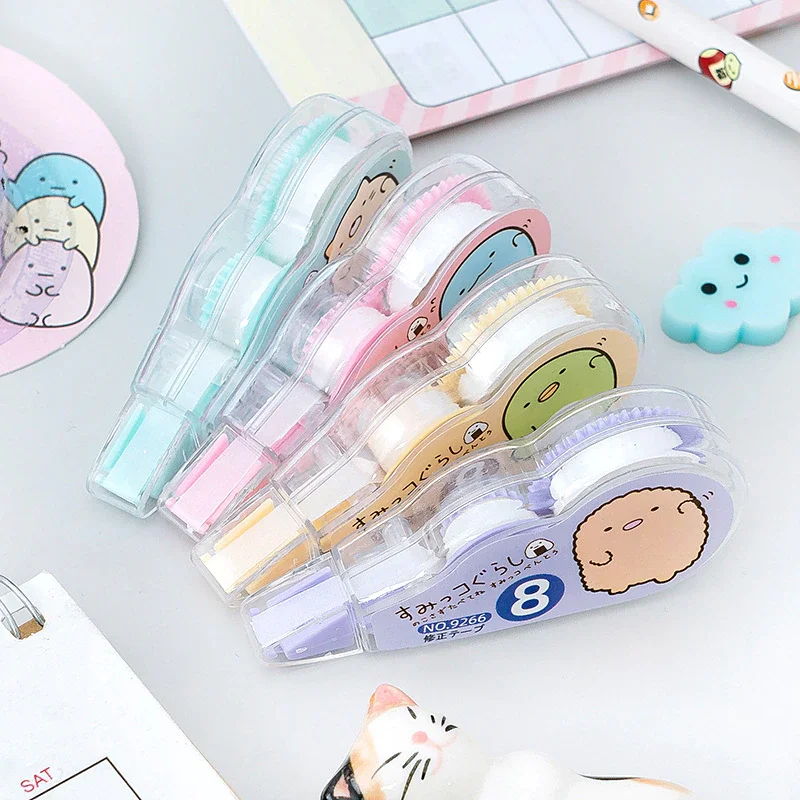 

4 шт./упак. Kawaii Sumikko Gurashi белый корректор Корректирующая лента рекламный подарок канцелярские принадлежности для школы и офиса 2022