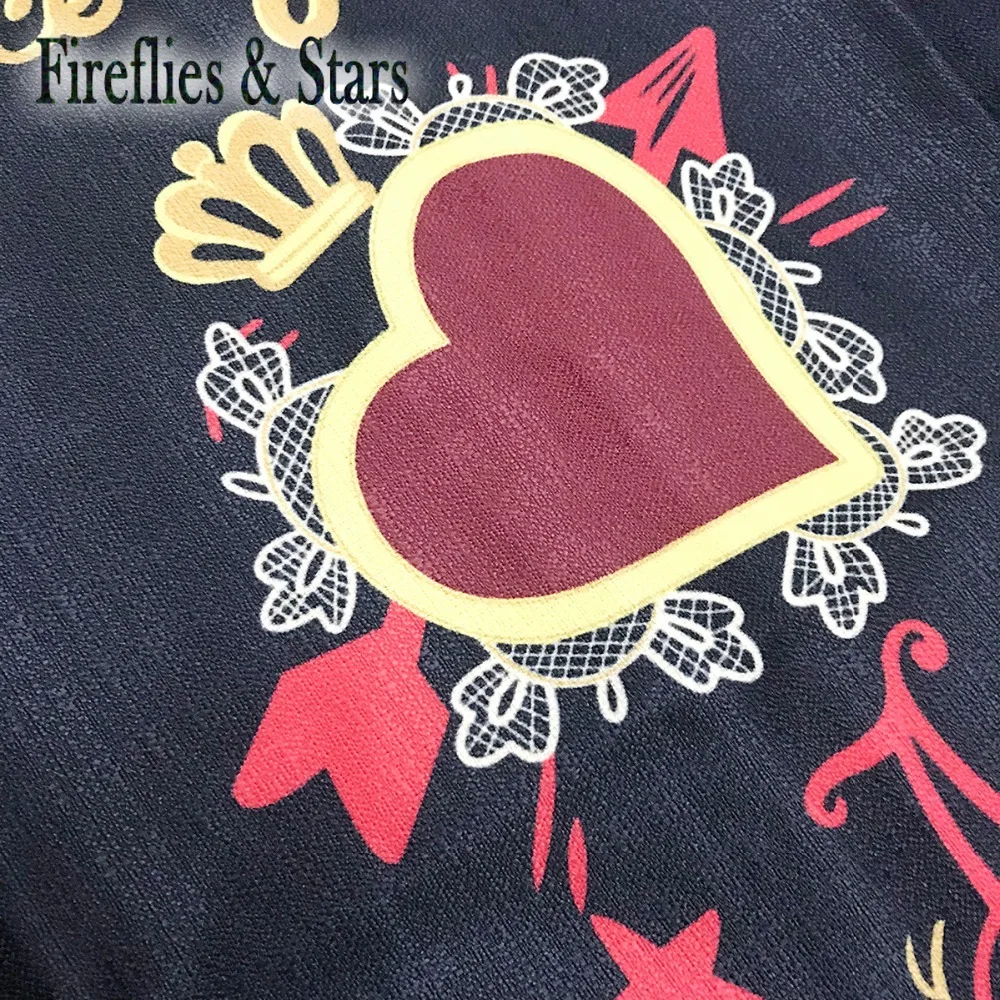 Детское платье без рукавов с принтом сердечек и надписями на возраст от 2 до 9 лет |