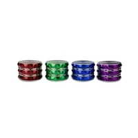 special design colorful 4 layers zine alloy metal tobacco grinder use for smoking