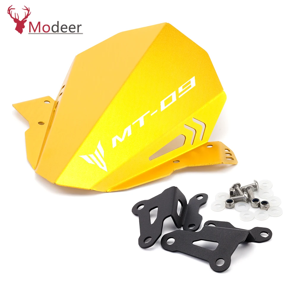 Мотоцикл лобовое стекло Алюминиевый Комплект дефлектор подходит для YAMAHA MT 09 2017