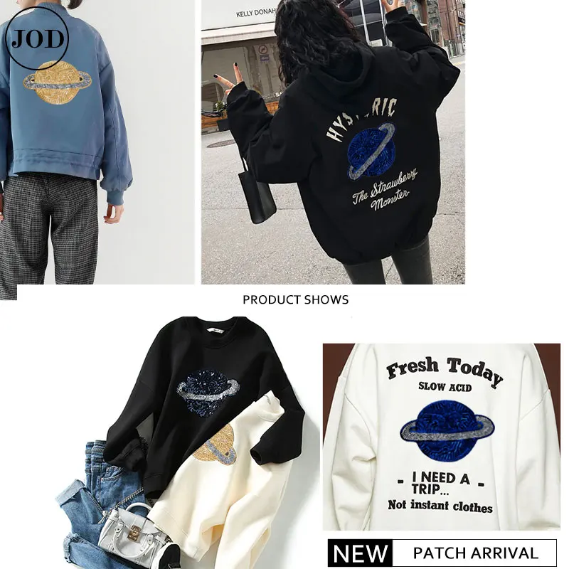 Блестки патч звезда Аппликация Вышивка Железо на патчи для одежды наклейки