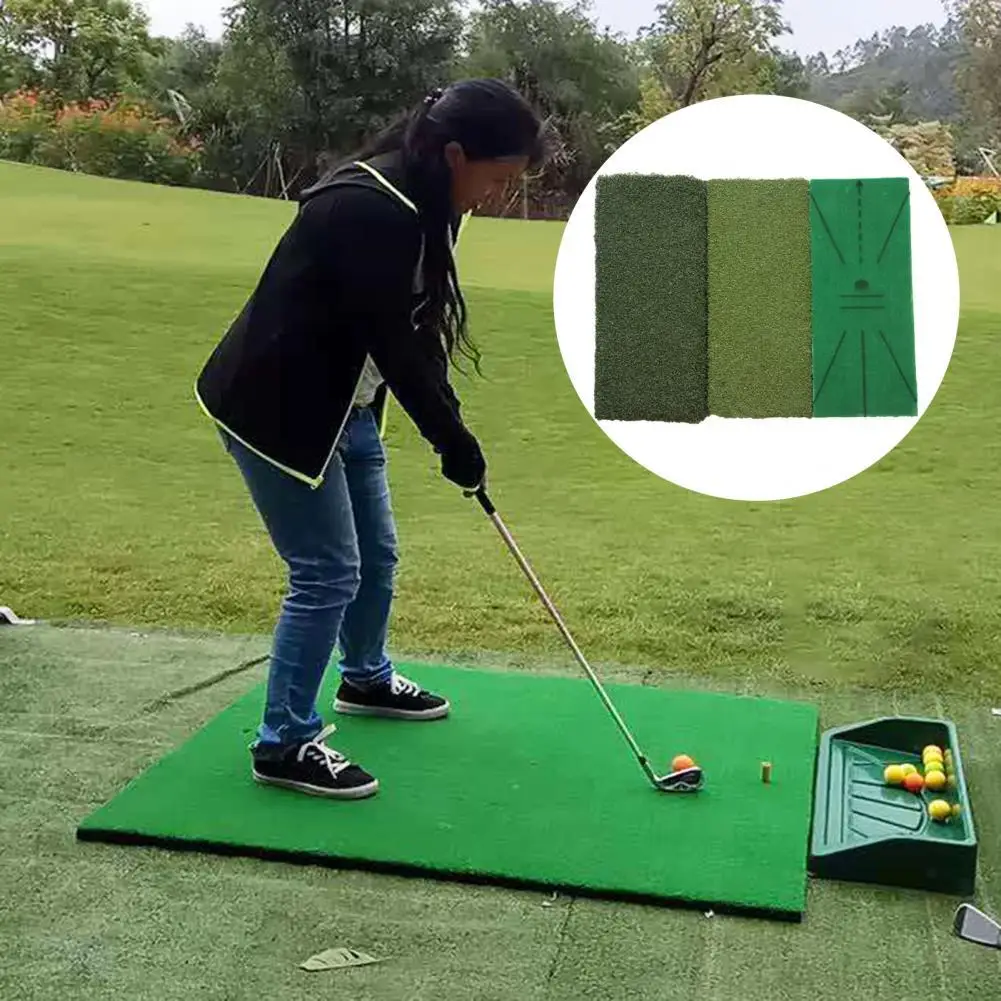 

Training Tool Universal Soft Base Golf Training Carpet Flocking Golf Training Aid Mat Multi-functional for Exercise