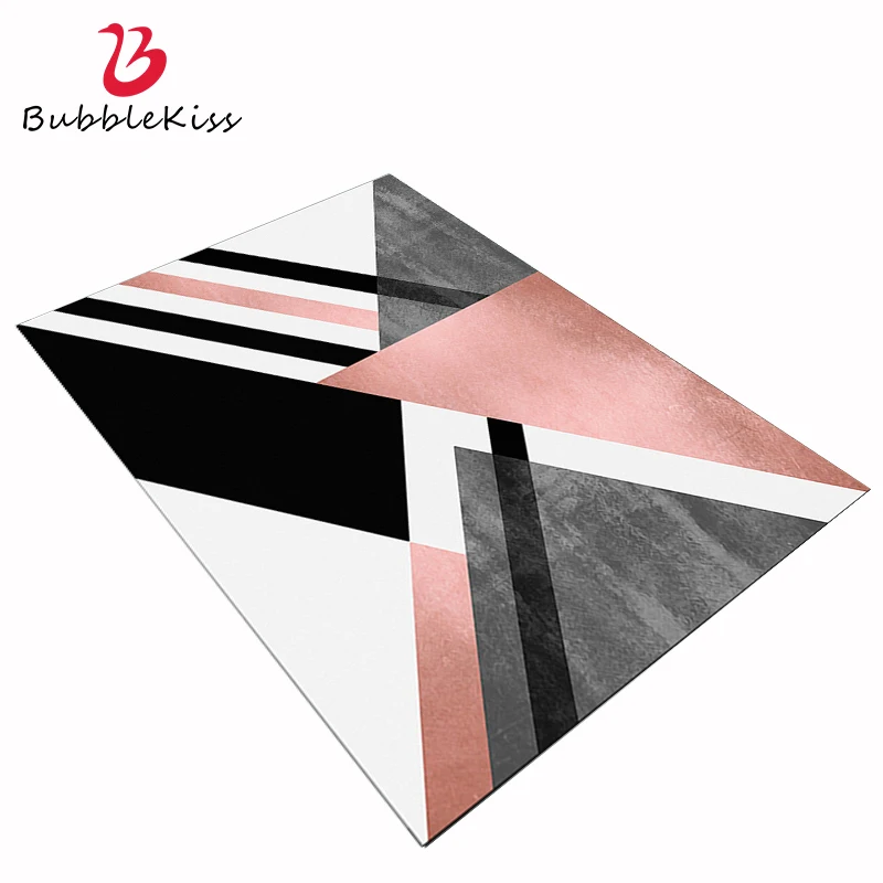 

Bubble Kiss Carpets For Living Room Nordic Style Black Geometry Couch Non-Slip Floor Mats Home Decoration Customizabe Area Rugs