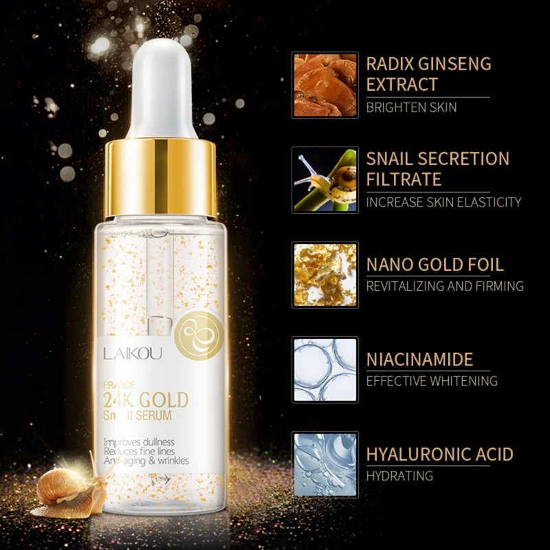 

Makeup Base Moisturizing Essence 24k Gold Elixir Oil Control Professional Matte Serum Series Foundation Serum Primer