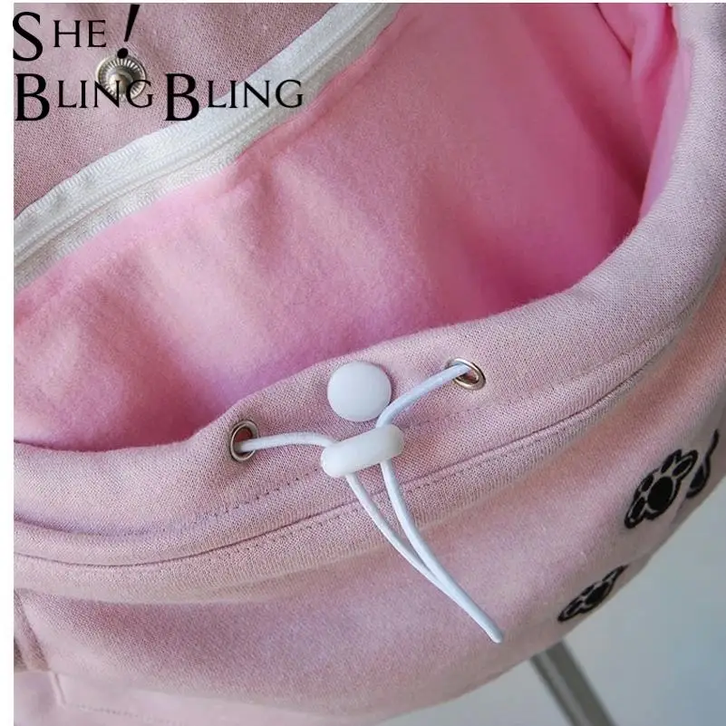Женские толстовки с капюшоном SheBlingBling большие размеры 3XL 4XL вышивкой в виде когтей