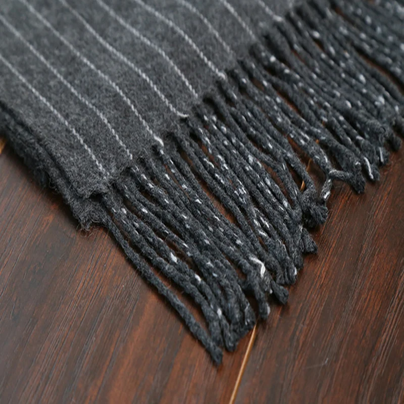2020 Autumn And Winter Men Scarves Korean Men's Fringe Foulard Femme Thickened And Versatile Cashmere Scarf Bib