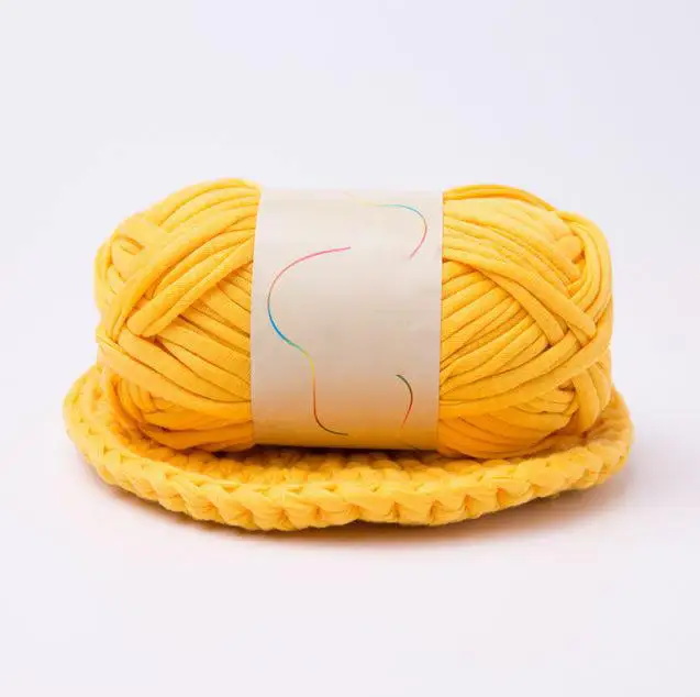Необычная пряжа для ручного вязания толстая нить крючком тканевая рукоделия