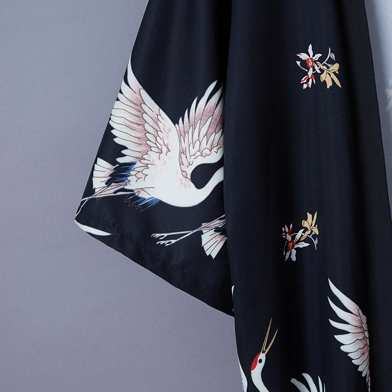 #5303 летний кардиган в японском стиле кимоно пальто длинное женское