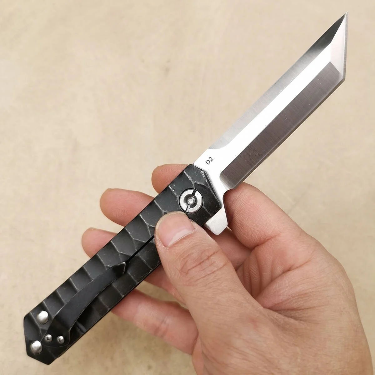 Складной нож Katana D2 Клинок Мультитул для выживания кемпинга охоты 58 HRC стальная