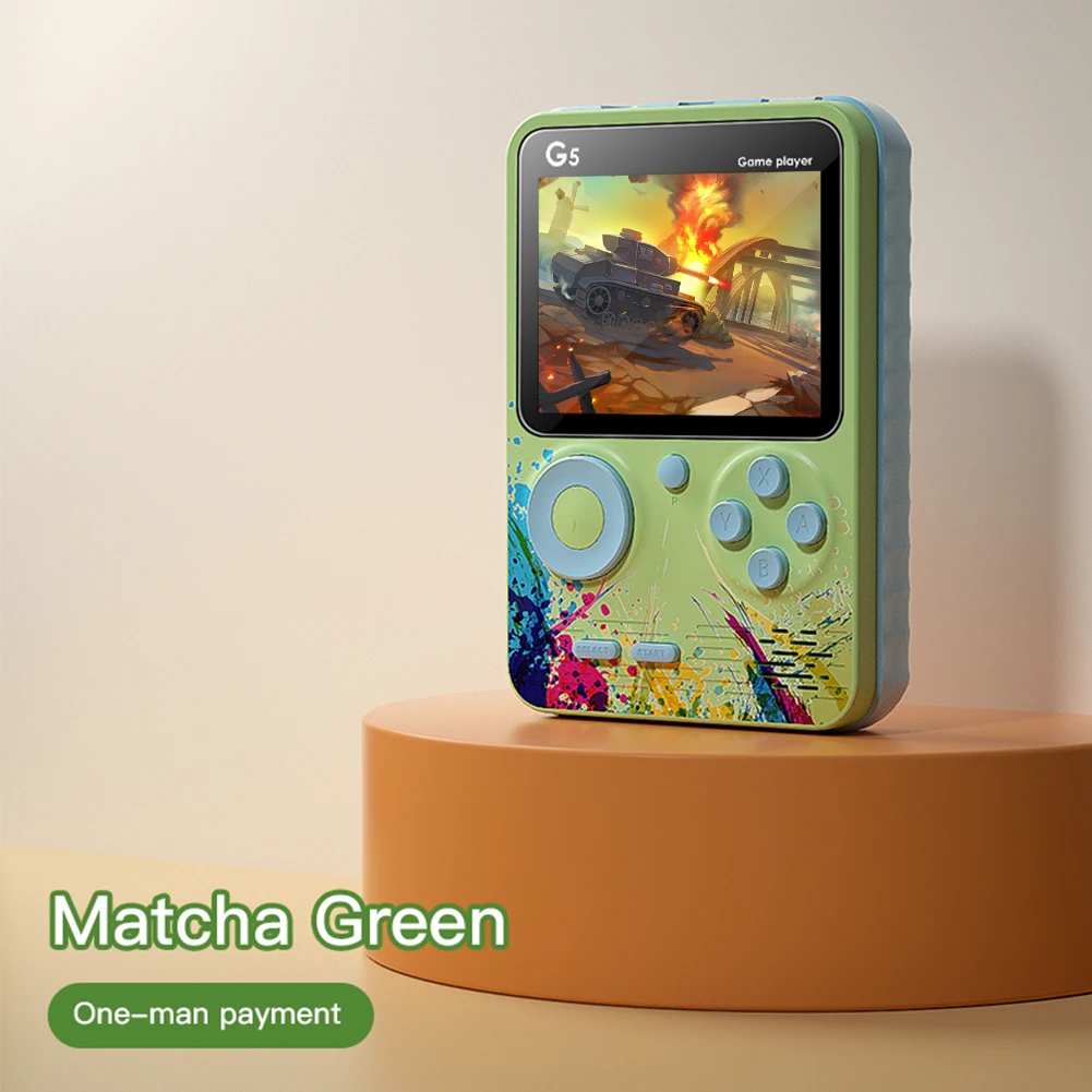

MINI Portable Retro Video Gaming G5 Built-in Console Handheld Game Players Boy 3.0 Inch Classic Screen Game Player with 500 Game
