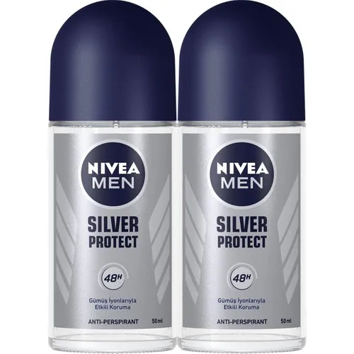 Фото - Deodorant Roll-On - 2 Pcs-Nıvea -Men Silver Protect - 50 ml deotak original roll on for men 7 days freshness 35 ml