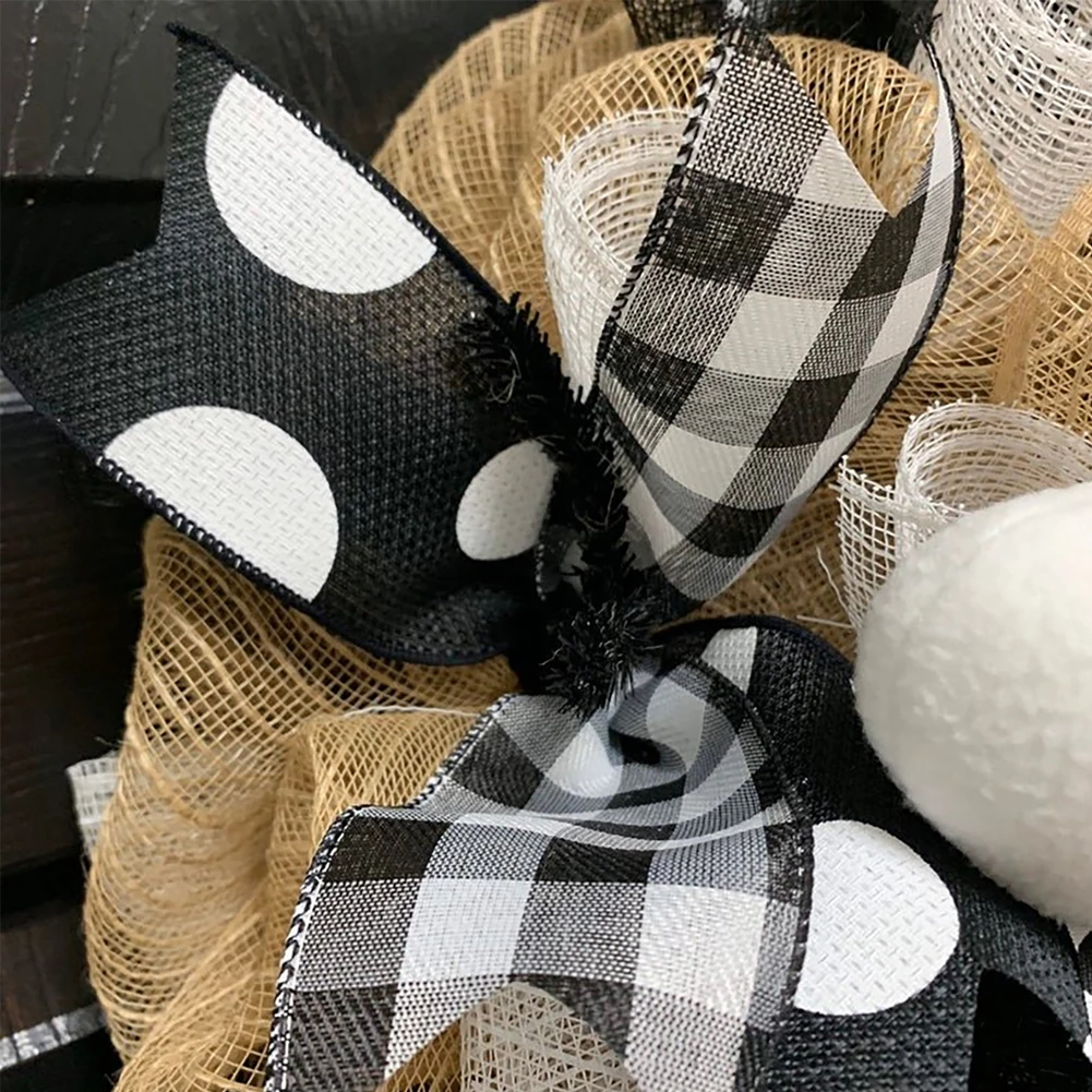 Венок на Хэллоуин BOO! Фермерский венок-призрак уличный входной дверь внутренний