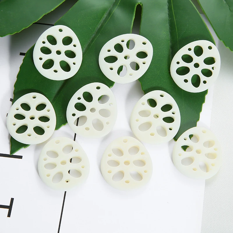 

10pcs/lot Resin Lotus Root Charms Connectors DIY Bracelet Necklace For Jewelry Making Accessories
